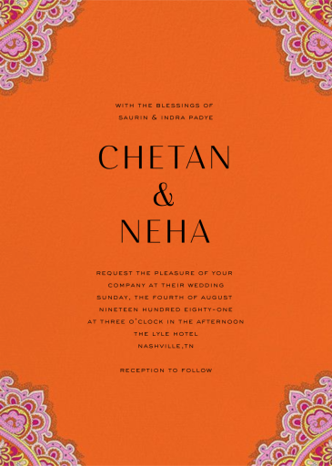 Lord Paisley Tana - Invitation by Liberty