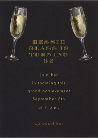 Champagne Glasses by Paperless Post