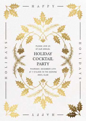 Winter Crest - Corporate Holiday Party Invitation by Paperless Post