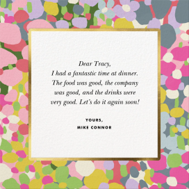 Fauve Border - Thank You Card by kate spade new york