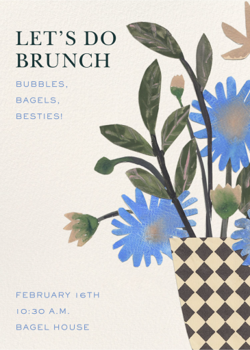 Daisy Vase - Invitation by Hadley Paper Goods