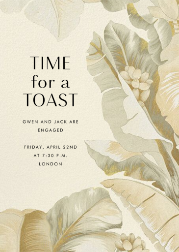 Opulent - Engagement Party Invitation by Schumacher