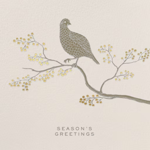 Holiday Partridge - Business Holiday Card by Paperless Post