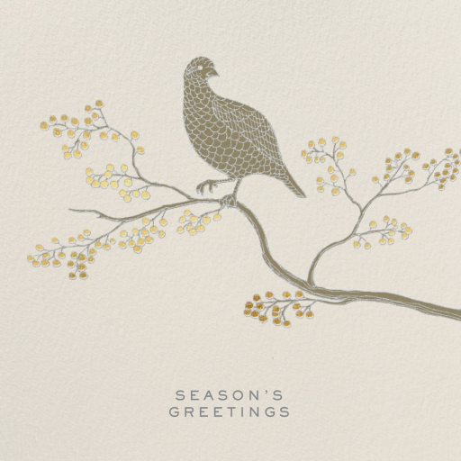 Holiday Partridge - Holiday Card by Paperless Post