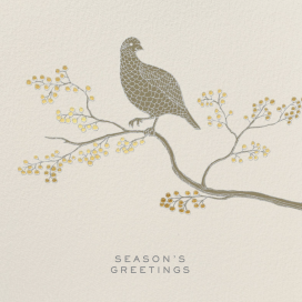 Holiday Partridge by Paperless Post