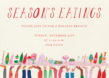 Party Table - Holiday Party Invitation by Mr. Boddington's Studio