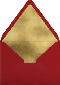 Golden Gallop - Paperless Post Envelope