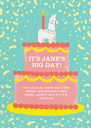 Llama Topper - Invitation by Paperless Post