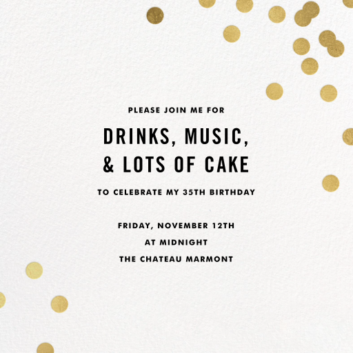 Confetti (Square) - Invitation by kate spade new york