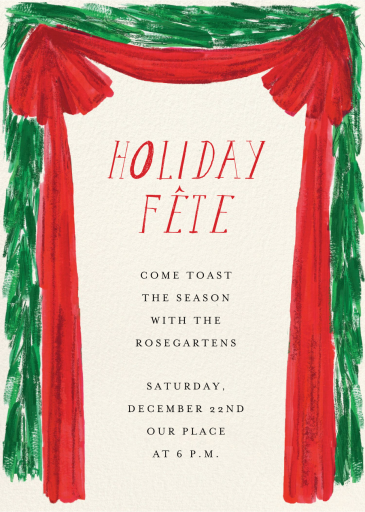 Holiday Show - Holiday Party Invitation by Mr. Boddington's Studio