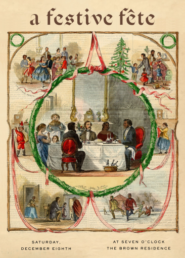 Victorian Holiday - Invitation by John Derian