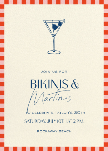 Bikinis and Martinis - Summer Party Invitation by Paperless Post