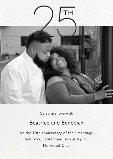 Wedded Decade Photo - Anniversary Invitation by Paperless Post