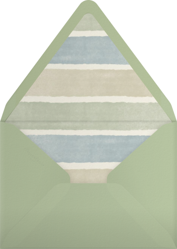 Fishing Theme First Birthday Invitation Envelope