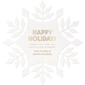 Snowflake Cutout - Holiday Card by Paperless Post