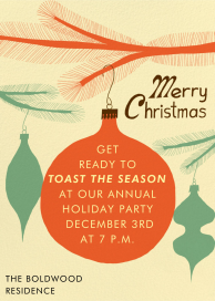 Ornament Moment - Corporate Holiday Party Invitation by Josh Stover