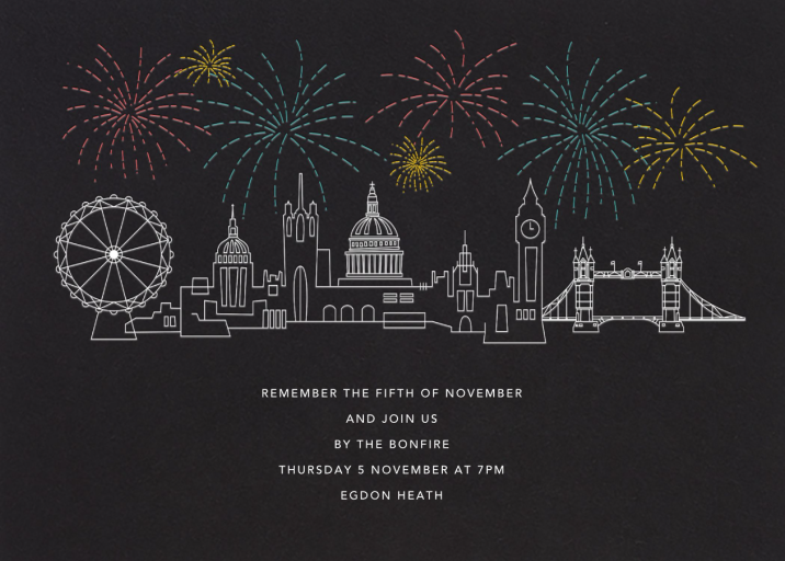 Lights Over London - Celebration Invitation by Paperless Post