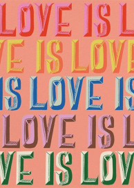 Colorful Love (Dylan Mierzwinski) - Greeting Card by Red Cap Cards