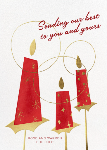 Yule Tide Candle - Holiday Card by paperless_post