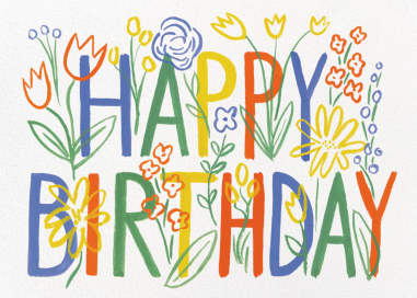 Brushstroke Birthday - Birthday Card by Rifle Paper Co.