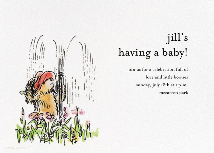 Garden Shower by Paddington Bear