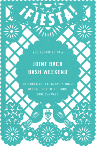 Fiesta Banner - Bachelor/Bachelorette Party Invitation by Paperless Post