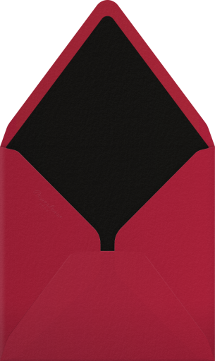 Red Square Border - Paperless Post Envelope