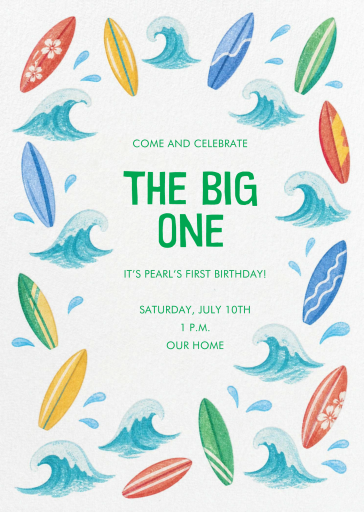 Summer Fling - First Birthday Invitation by Paperless Post
