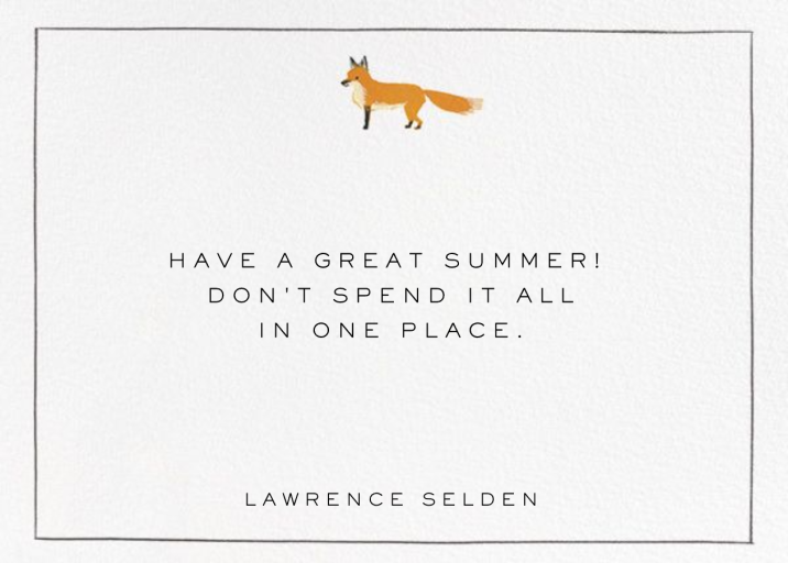 Mister Fox - Stationery by Paperless Post