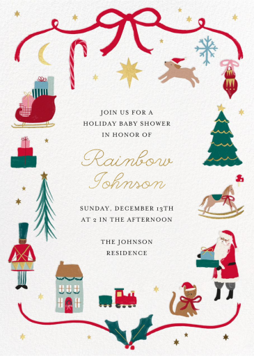Christmas Icons - Baby Shower Invitation by Meri Meri