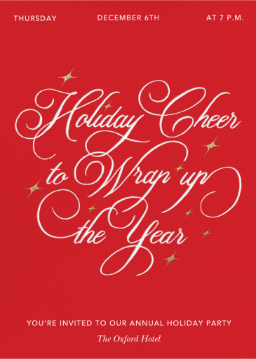 Holiday Twinkle - Holiday Party Invitation by Paperless Post