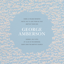 Rangale - Baptism & Christening Invitation by Schumacher