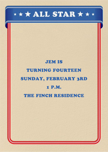 All-Star by Paperless Post - Back