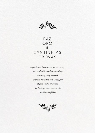 Richmond Park (Photo Invitation) - Holiday Party Invitation by Oscar de la Renta - Back