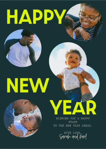 Round and Round - New Year's Card by Paperless Post