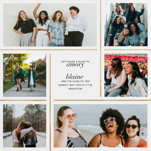 Photo Grid Border - Graduation Party Invitation by Paperless Post