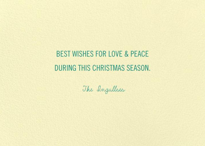 Santa’s Camper (Bodil Jane) - Christmas Card by Red Cap Cards - Back