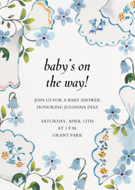 Flowers and Lace - Baby Shower Invitation by Happy Menocal