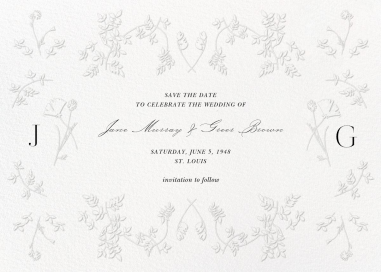 Garden Veil - Save the Date by  Monique Lhuillier