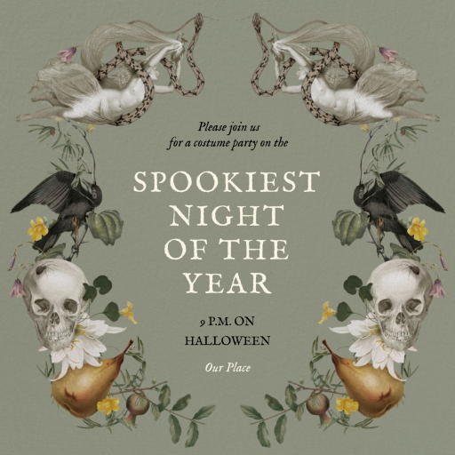 Haunted Border - Invitation by Open Sea Design Co.