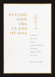 Oro (Tall) - Class Reunion Invitation by Paperless Post