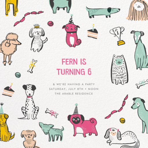 Woof Woof - Invitation by Hello!Lucky