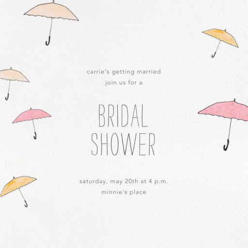 Umbrellas - Invitation by Paperless Post