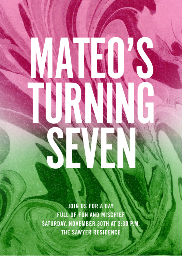 Vivid Marble by Paperless Post