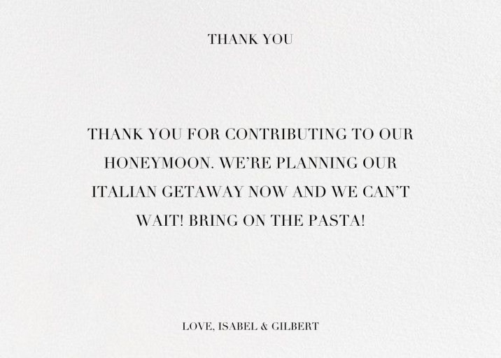 Cherish (Photo Stationery) by Kelly Wearstler - Back