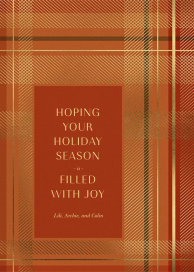 Sparkling Tartan - Christmas Card by Paperless Post