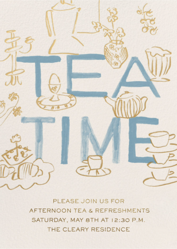 Garden Tea Delight - Party Invitation by Phthalo Ruth