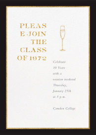 Oro (Tall) - Class Reunion Invitation by Paperless Post