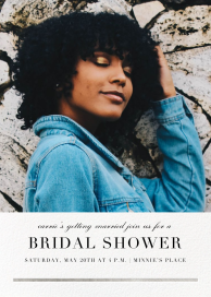 Underscore (Photo) - Bridal Shower Invitation by Paperless Post