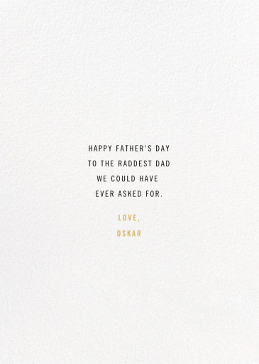Dad Takes Gold - Father's Day Card by Paperless Post - Back